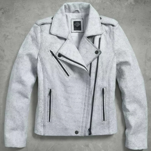 Harley-Davidson Jackets & Blazers - *SOLD Harley-Davidson Women's Crackle Jacket White